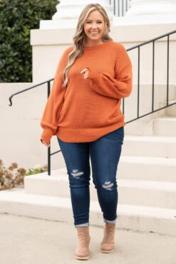 My Favorite Song Sweater, Rust 10 My Favorite Song Sweater, Rust -Chic Soul Store MyFavoriteSongSweater Rust 0104