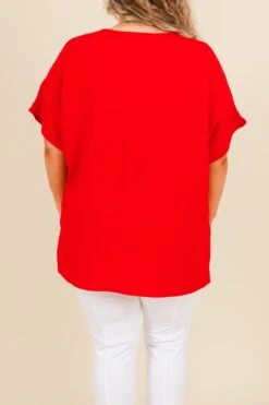 My Flow Top, Red -Chic Soul Store MyFlowTop Red 1