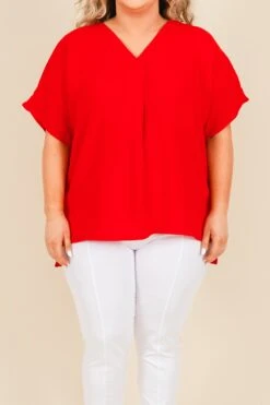 My Flow Top, Red -Chic Soul Store MyFlowTop Red 2