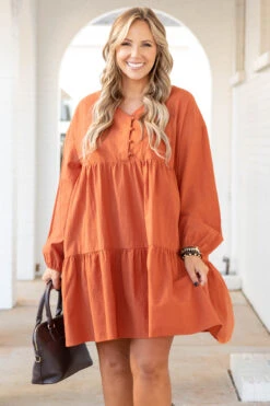 My Heart Goes On Dress, Orange