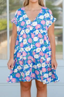 My Heart Is An Open Door Dress, Blue -Chic Soul Store MyHeartIsAnOpenDoorDress Blue 2