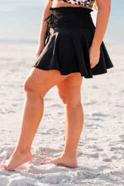 My Little Paradise Swim Skirt, Black 11 My Little Paradise Swim Skirt, Black -Chic Soul Store MyLittleParadiseSwimSkirt Black 5