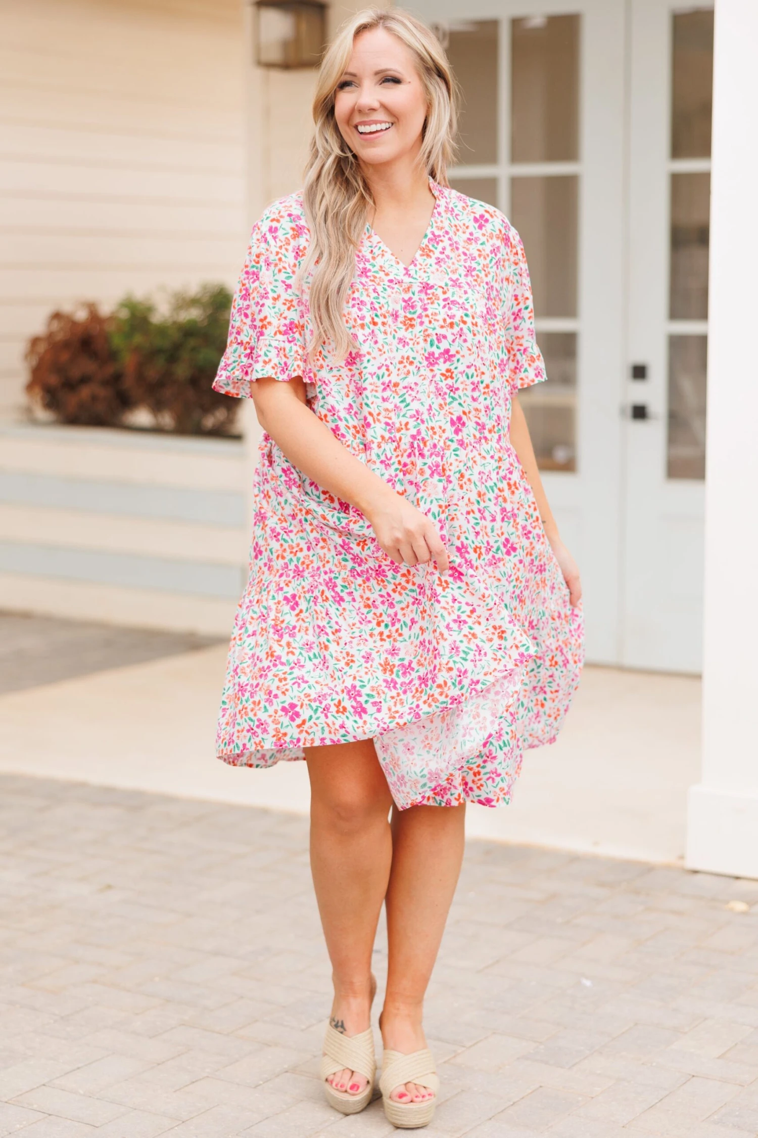 My Precious Flower Dress, Ivory 4 My Precious Flower Dress, Ivory - Image 2