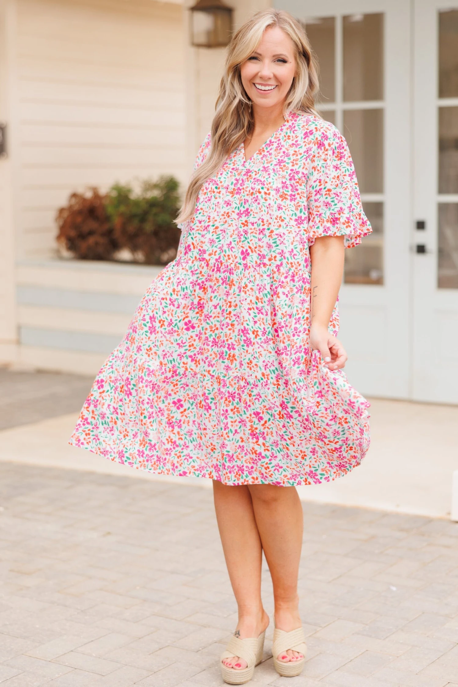 My Precious Flower Dress, Ivory 5 My Precious Flower Dress, Ivory - Image 3