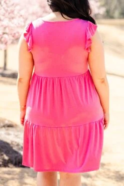 My Shining Star Dress, Fuchsia 15 My Shining Star Dress, Fuchsia -Chic Soul Store MyShiningStarDress Fuchsia 2