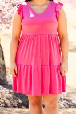 My Shining Star Dress, Fuchsia 14 My Shining Star Dress, Fuchsia -Chic Soul Store MyShiningStarDress Fuchsia 3