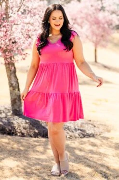 My Shining Star Dress, Fuchsia 11 My Shining Star Dress, Fuchsia -Chic Soul Store MyShiningStarDress Fuchsia 5