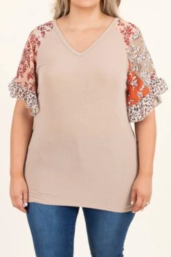 My Spotlight Top, Mocha -Chic Soul Store MySpotlightTop Mocha 9253
