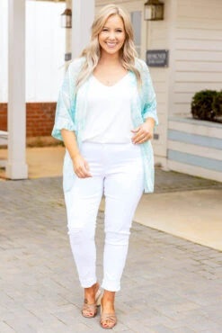 My Time Right Now Kimono, Mint 9 My Time Right Now Kimono, Mint -Chic Soul Store MyTimeRightNowCardigan Mint 2