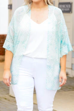 My Time Right Now Kimono, Mint 11 My Time Right Now Kimono, Mint -Chic Soul Store MyTimeRightNowCardigan Mint
