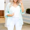 My Time Right Now Kimono, Mint -Chic Soul Store MyTimeRightNowCardigan Mint 4