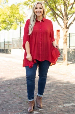 My Treat Tunic, Chilli Powder -Chic Soul Store MyTreatTunic ChilliPowder