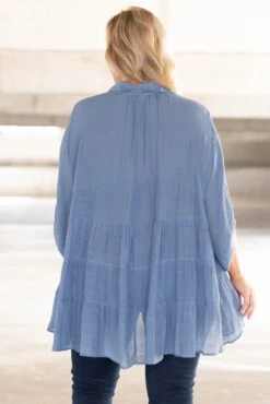 My Treat Tunic, Denim Blue -Chic Soul Store MyTreatTunic DenimBlue 2275