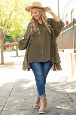 My Treat Tunic, Olive-Brown 10 My Treat Tunic, Olive-Brown -Chic Soul Store MyTreatTunic Olive Brown 7065