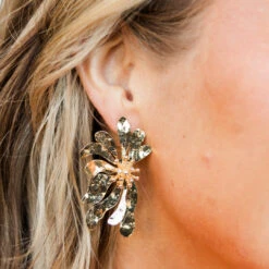 Mystic Sands Earrings, Gold -Chic Soul Store MysticSandsEarrings Gold 4