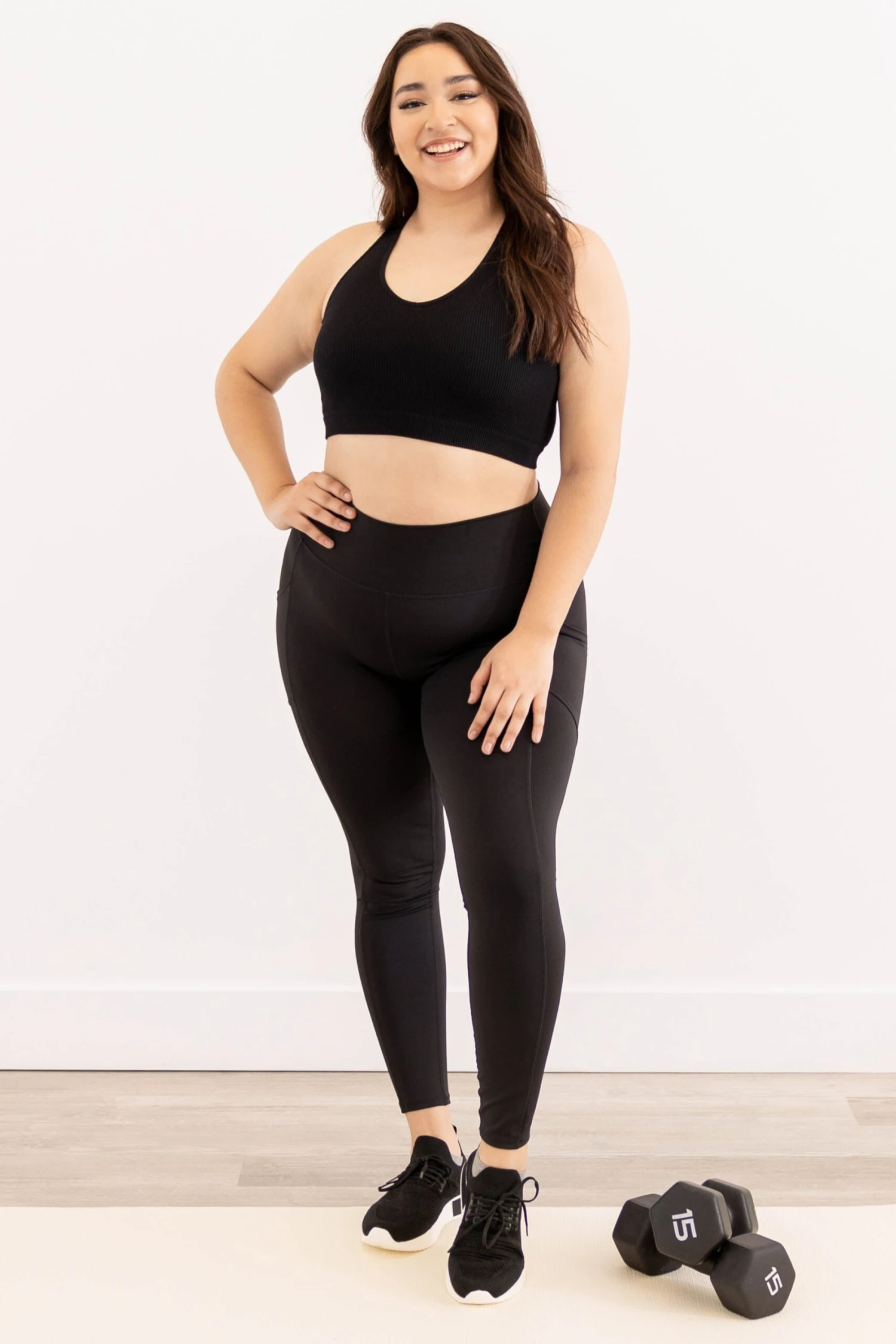 Natural Active Leggings, Black 6 Natural Active Leggings, Black - Image 4