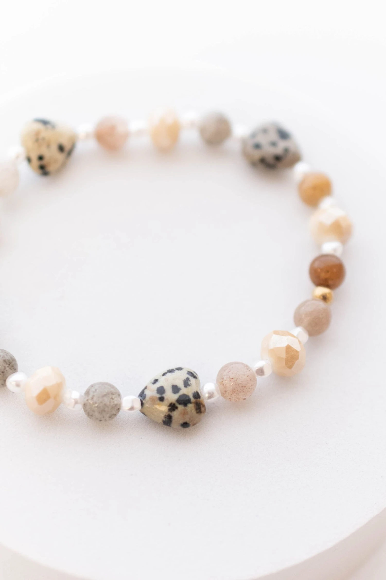 Natural Gem Bracelet, Ivory 4 Natural Gem Bracelet, Ivory - Image 2