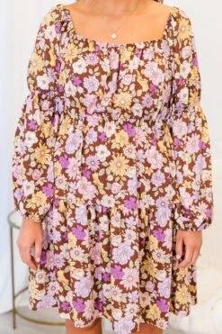 Need You Back Dress, Brown -Chic Soul Store NeedYouBackDress Brown 2