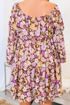 Need You Back Dress, Brown -Chic Soul Store NeedYouBackDress Brown