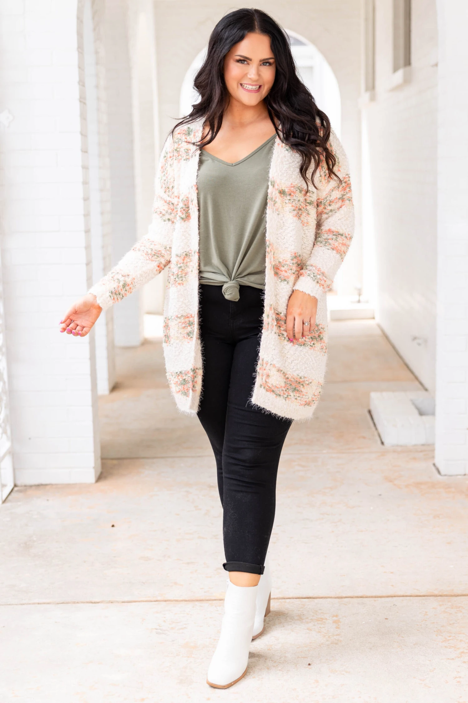 Never Go Without Cardigan, Cream Combo 4 Never Go Without Cardigan, Cream Combo - Image 2