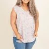 Never Goodbye Top, Pink -Chic Soul Store NeverGoodbyeTop Pink 9184