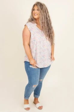 Never Goodbye Top, Pink -Chic Soul Store NeverGoodbyeTop Pink 9185