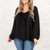 Never Hold Back Top, Black -Chic Soul Store NeverHoldBackTop Black 0001