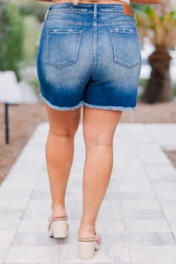 Never Really Over You Shorts, Dark Wash -Chic Soul Store NeverReallyOverShorts DarkWash2