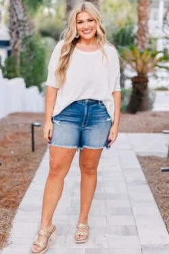 Never Really Over You Shorts, Dark Wash -Chic Soul Store NeverReallyOverShorts DarkWash3