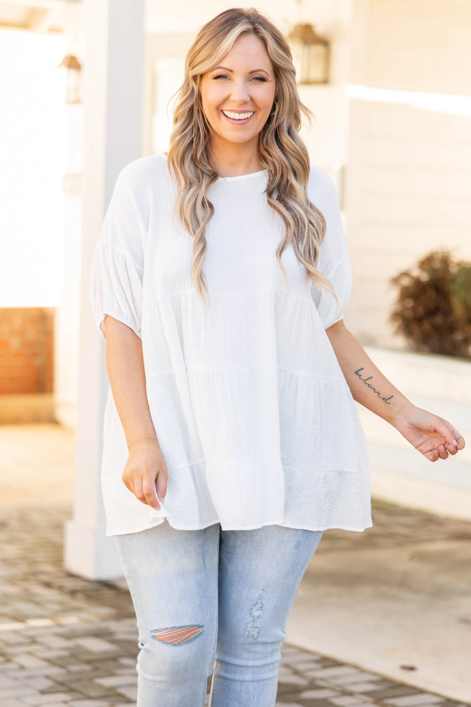 Never Stop Daydreaming Top, Off White 3 Never Stop Daydreaming Top, Off White