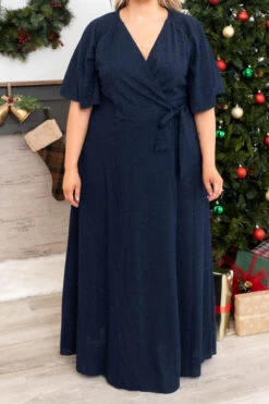 Never Too Late Maxi Dress, Navy -Chic Soul Store NeverTooLateMaxiDress Navy 9652