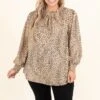 New Surprises Top, Beige -Chic Soul Store NewSurprisesTop Beige 9606