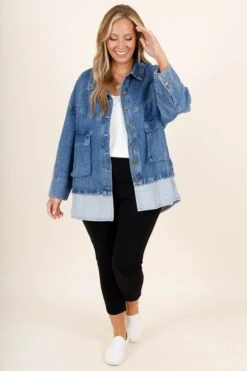 New To Town Jacket, Medium Wash -Chic Soul Store NewToTownJacket MediumWash 4