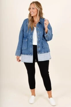 New To Town Jacket, Medium Wash -Chic Soul Store NewToTownJacket MediumWash 5