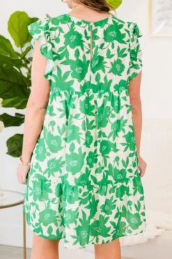 Next Big Move Dress, Green Floral -Chic Soul Store NextBigMoveDress GreenFloral