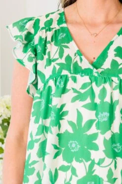 Next Big Move Dress, Green Floral -Chic Soul Store NextBigMoveDress GreenFloral 3