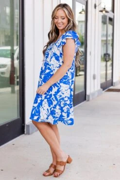 Next Big Move Dress, Royal-Off White 12 Next Big Move Dress, Royal-Off White -Chic Soul Store NextBigMoveDress Royal OffWhite 5