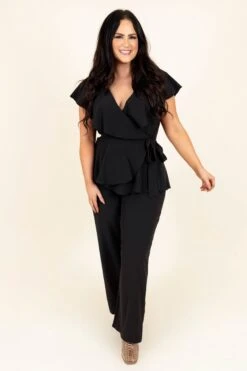 Next Level Jumpsuit, Black -Chic Soul Store NextLevelJumpsuit Black 9719