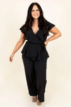 Next Level Jumpsuit, Black -Chic Soul Store NextLevelJumpsuit Black 9720