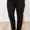 Nice For Once Pants, Black -Chic Soul Store NiceForOncePants Black