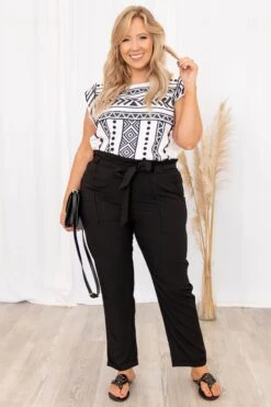 Nice For Once Pants, Black 11 Nice For Once Pants, Black -Chic Soul Store NiceForOncePants Black 5