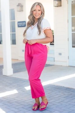 Nice For Once Pants, Fuchsia 12 Nice For Once Pants, Fuchsia -Chic Soul Store NiceForOnePants Fuchsia 3 c5f0a969 8621 486f a3d9 e9e3798eee24