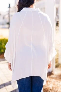 No Mirage Here Top, White -Chic Soul Store NoMirageHereTop White1
