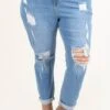 No More Stress Jeans, Light Blue -Chic Soul Store NoMoreStressJeans LightBlue 5431