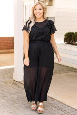 No Ordinary Day Jumpsuit, Black -Chic Soul Store NoOrdinaryDayJumpsuit Black 8571
