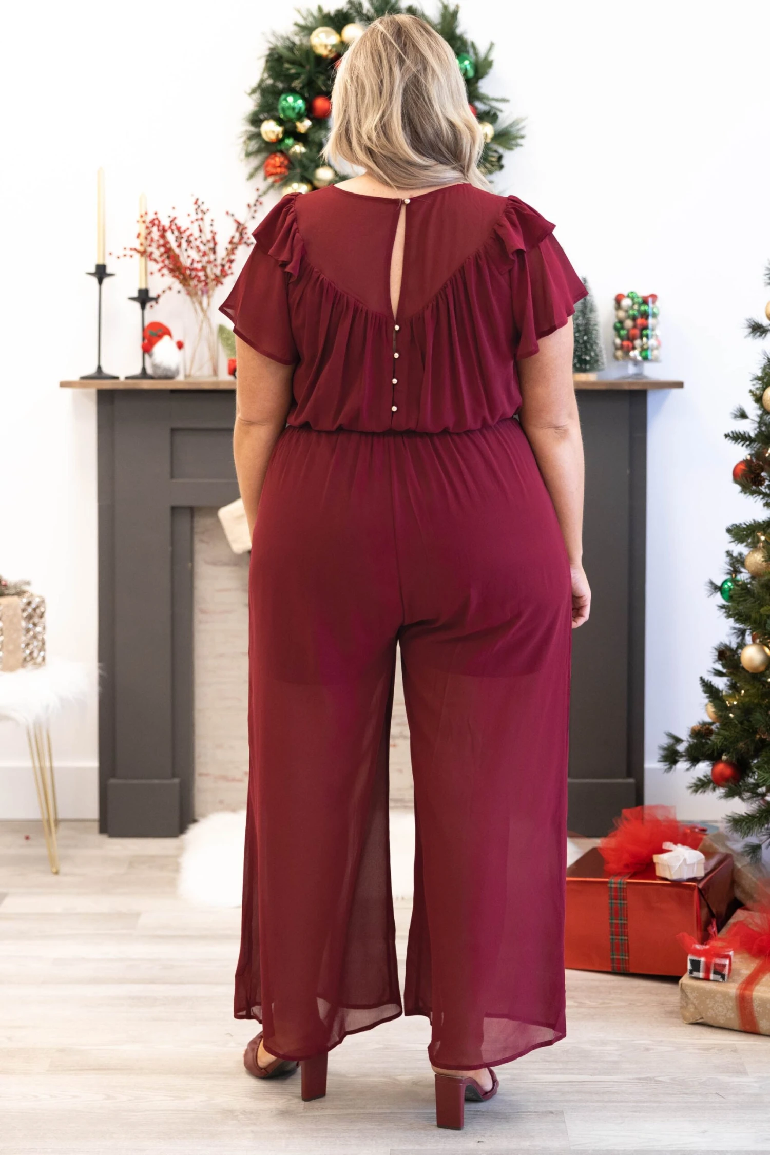 No Ordinary Day Jumpsuit, Wine 7 No Ordinary Day Jumpsuit, Wine - Image 5