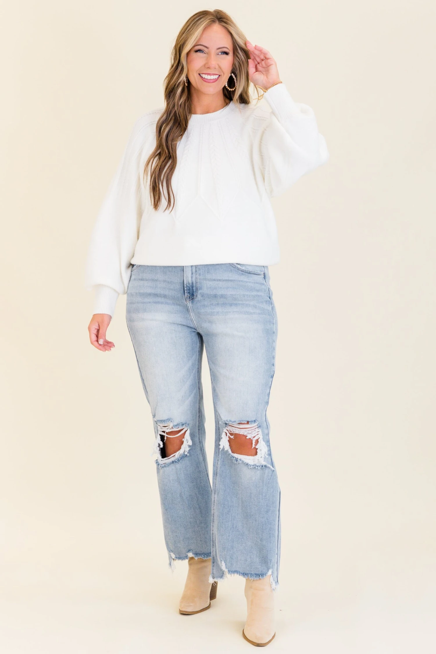 No Secrets Jeans, Light Wash 7 No Secrets Jeans, Light Wash - Image 5