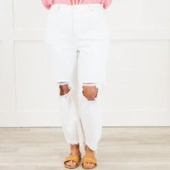 No Secrets Jeans, White 15 No Secrets Jeans, White -Chic Soul Store NoSecretsJeans White 7