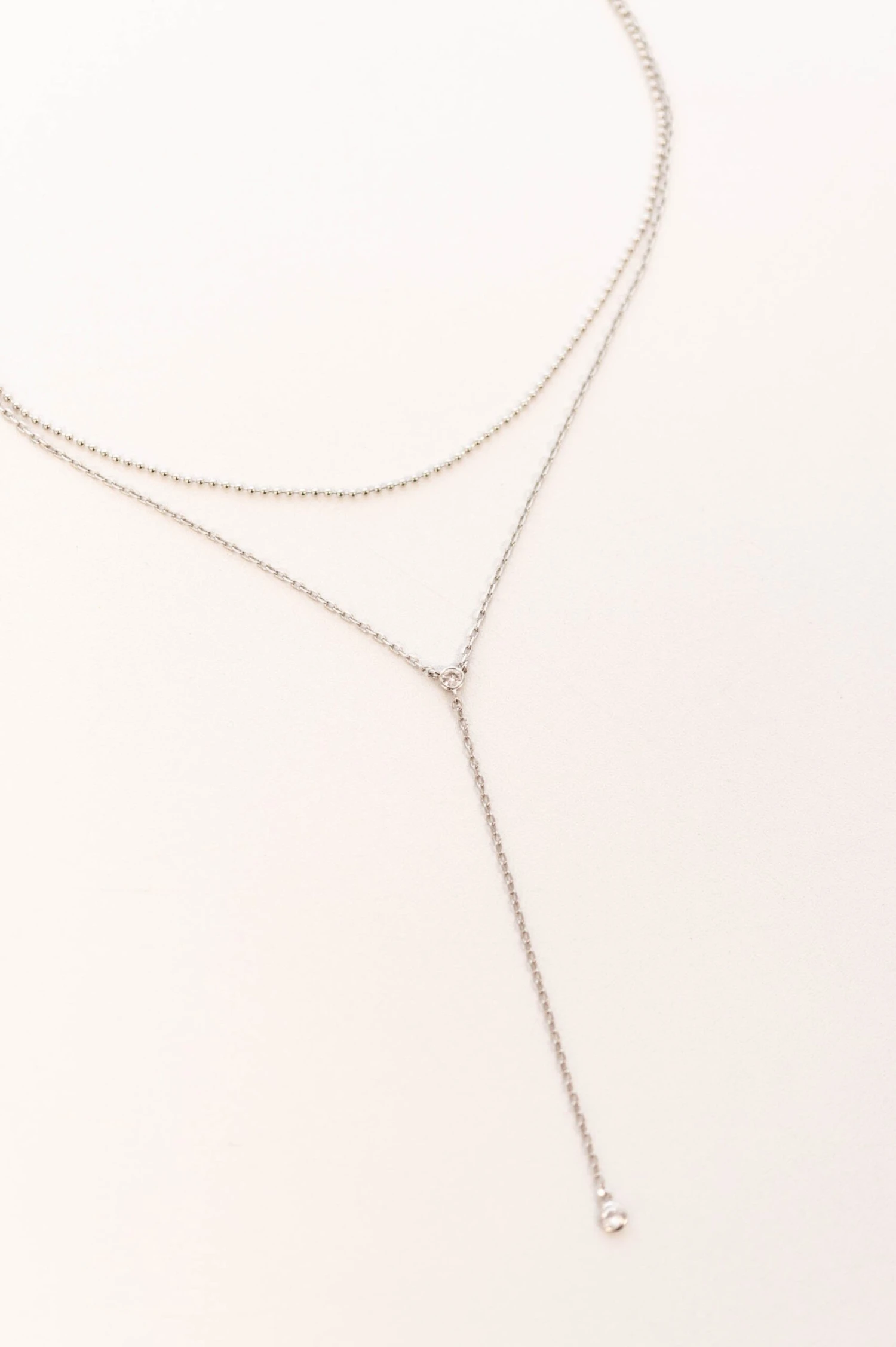 No Teardrops Necklace, Silver 3 No Teardrops Necklace, Silver