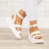 Nostalgia Platform Wedges, White -Chic Soul Store NostalgiaPlatformWedges White 0145